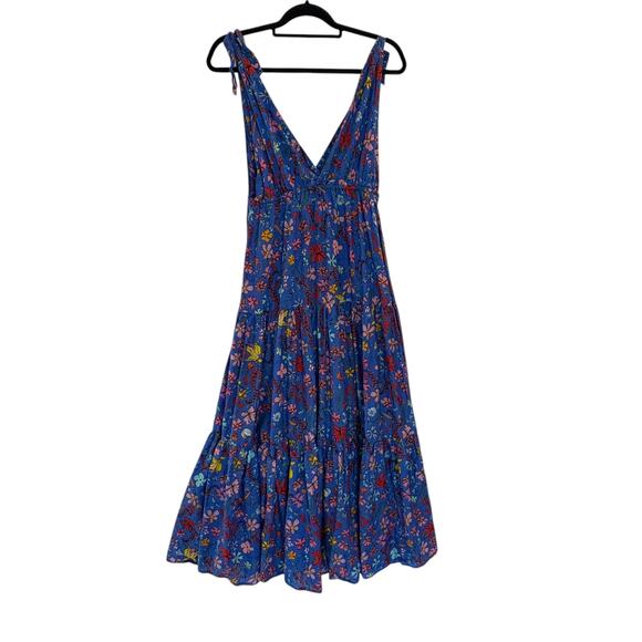 Dauphinette X J.Crew Tie-Shoulder Maxi Cover-Up Dress Small Cornucopia Floral - Picture 10 of 12